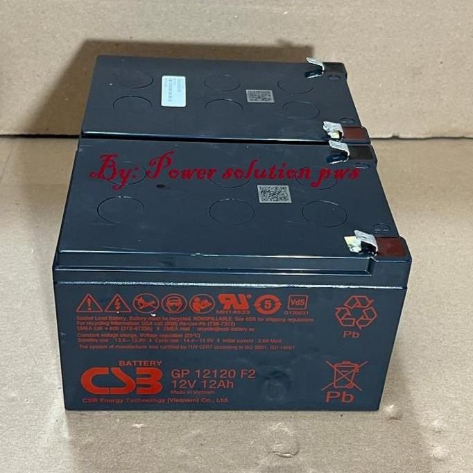 Rbc6 Battery Competible For Ups Apc. 2X Baterai Csb / Long 12V 12Ah