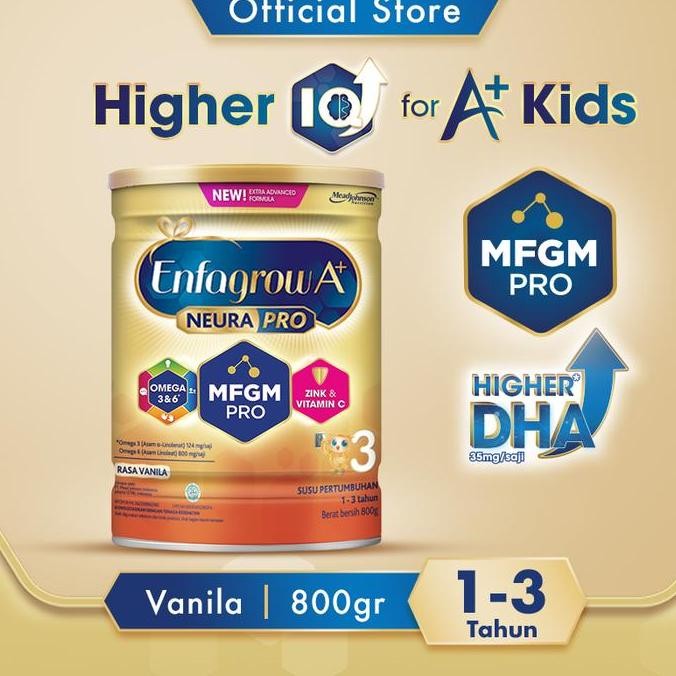 

terbaru enfagrow a+ 3 susu formula anak 1-3 tahun vanila 800g shopee