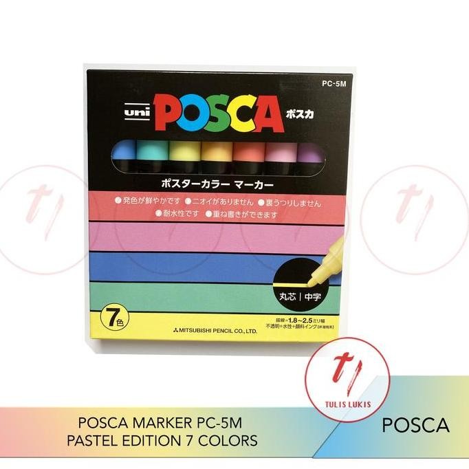 

SPIDOL POSCA MARKER PC-5M SET 7 COLORS ORIGINAL DAN TERPERCAYA