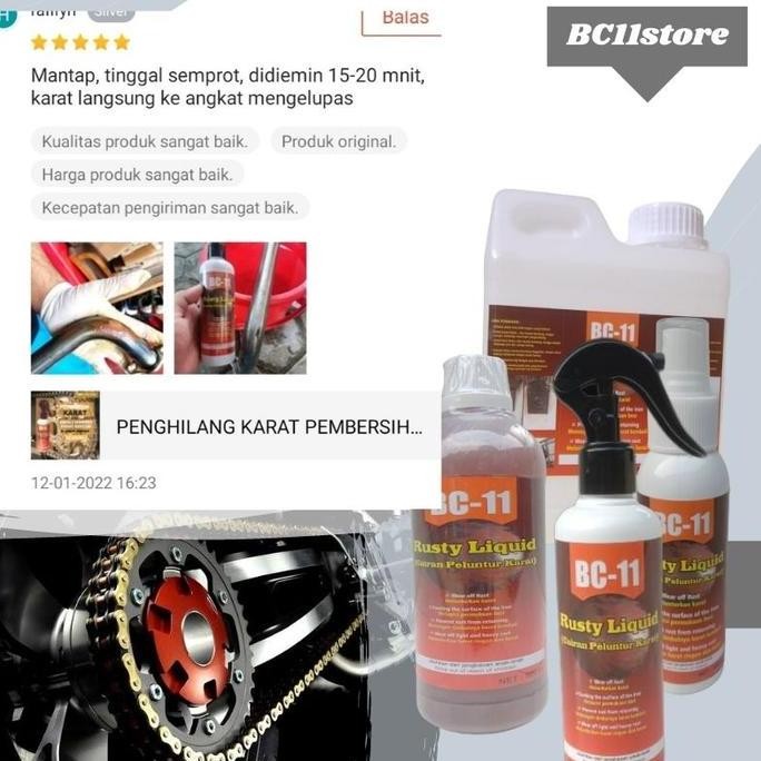 PEMBERSIH KARAT PENGHILANG KARAT BESI STANLESS VELG MOBIL RANTAI MOTOR