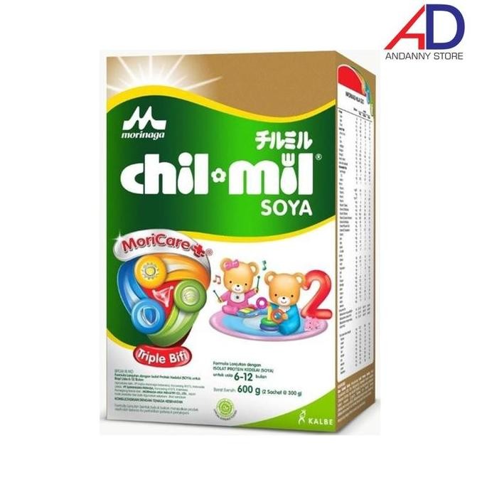 

terbaru morinaga chil mil soya 2 susu formula 600gr (6-12 bulan) non laktosa