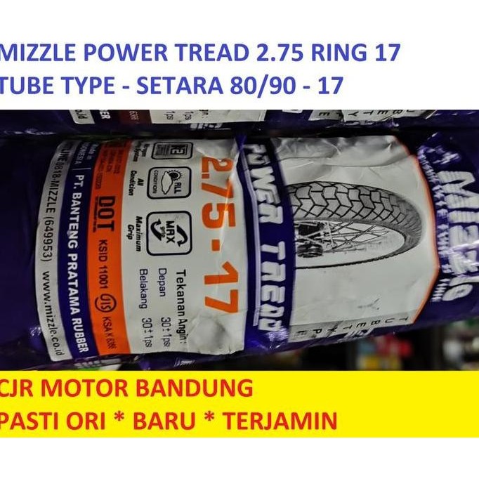 SALE BAN MOTOR MIZZLE POWER GRIP 275/300 RING 17 BAN BEBEK MEDIUM SOFT