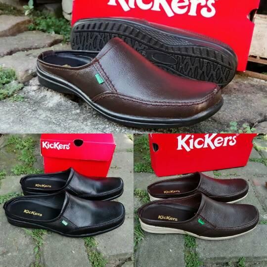 sendal pria / sandal kulit pria / Sepatu sandal /Sendal kulit Kickers