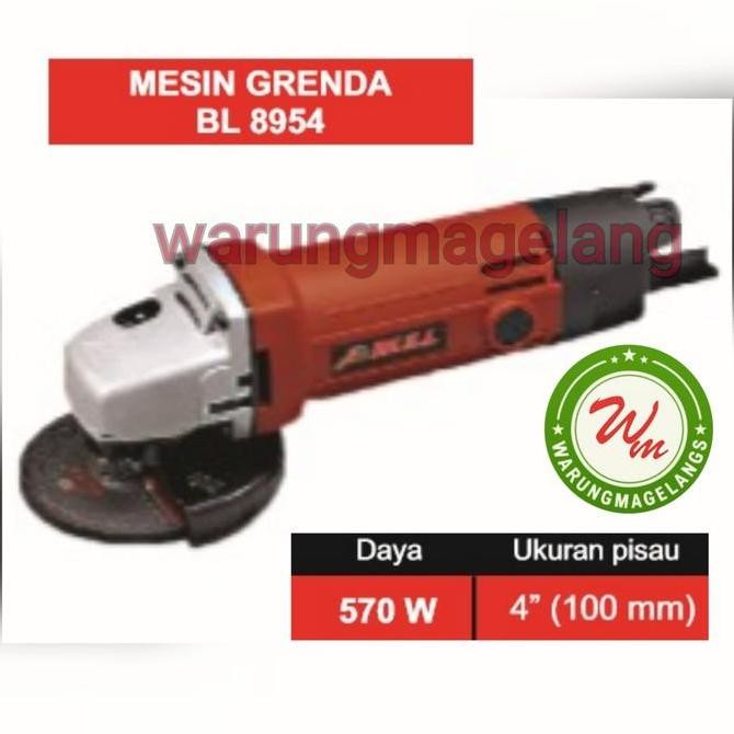 Mesin DISC GRINDER GERINDA TANGAN 4 INCH MERK BULL BL8954 BL 8954