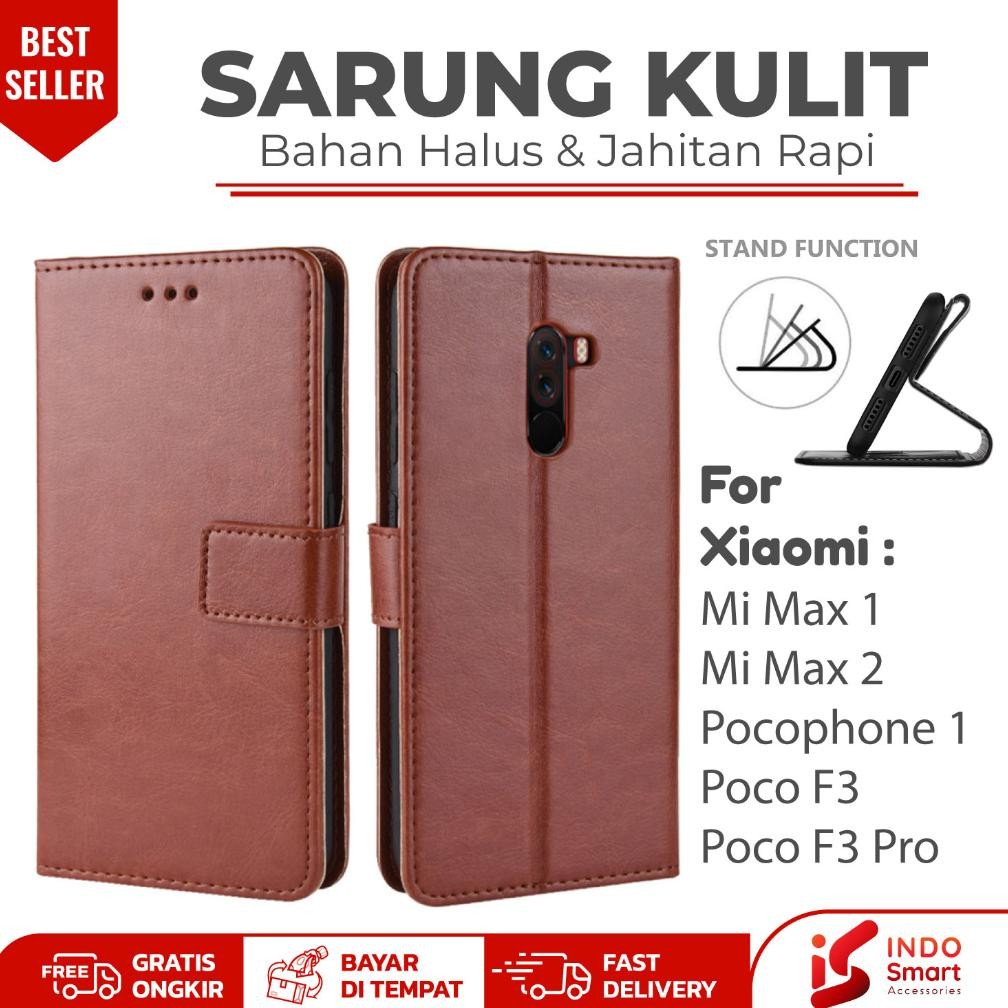 Case Xiaomi Mi Max 2 1 Poco F3 / Pocophone F1 Poco F3 Pro Casing Hp Dompet Wallet Flip Case Sarung K