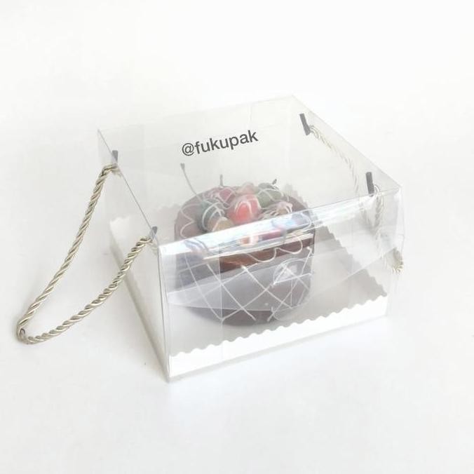 

BEBAS ONGKIR - Box Mika Tali 22x22,Kotak Kue, Roti, Tart, Pudding,Cake,Souvenir 20pcs