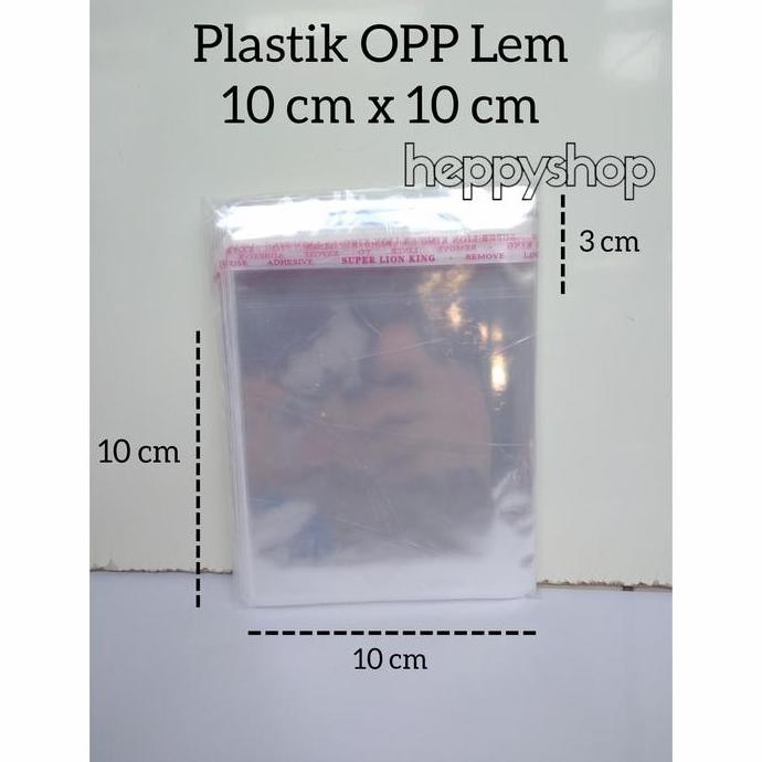 

```````] Plastik OPP Lem 10 cm x 10 cm OPP Seal