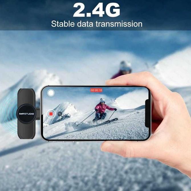 MIC HP Nirkabel FOR YOUTUBER LIVE TIKTOK mic nirkabel android Wireless Clip on Mic Microphone Dual M