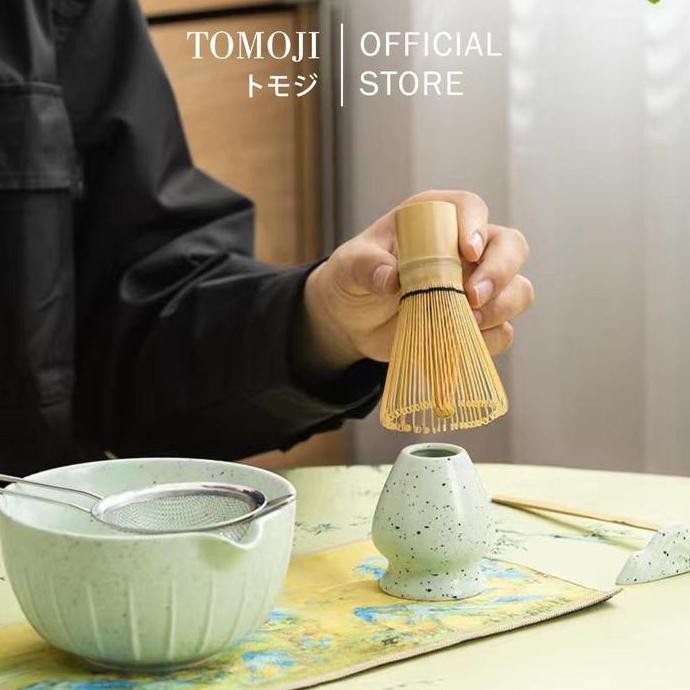 

Terlaris Tomoji Matcha Set Gift Box - Perlengkapan Pembuat Teh Matcha - Japanese Style Matcha Making Tools Ready Stok
