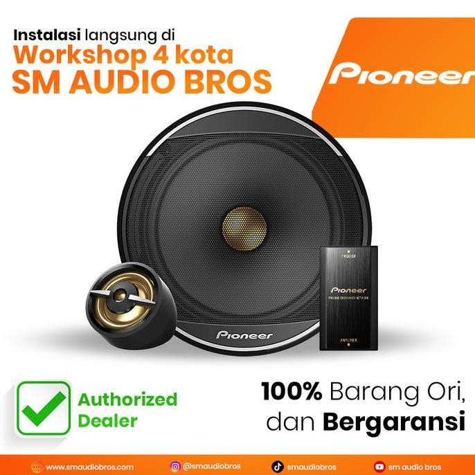 Pioneer TS A1608C Speaker Mobil 2Ways Komponen 6.5 Inch