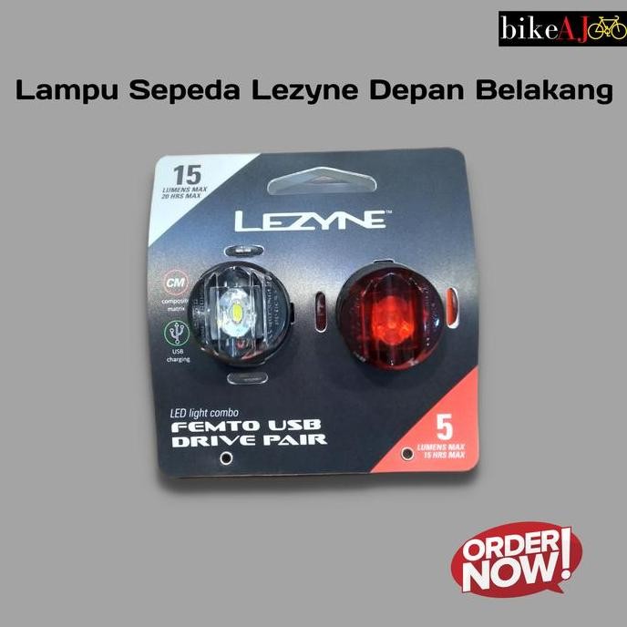 Lampu Sepeda Lezyne Sepasang