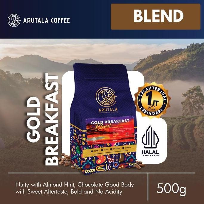 

Terlaris Arutala Kopi Gold Breakfast Blend 500 Gram Ready Stok
