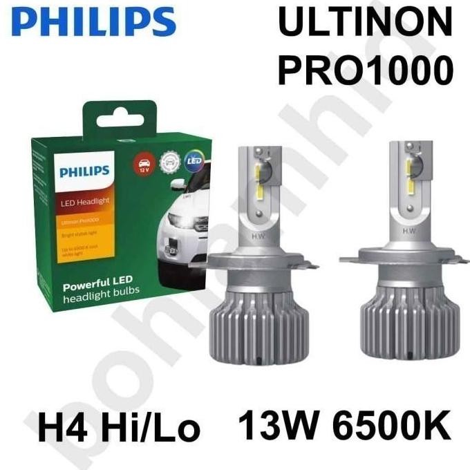 TERLARIS - Paket LED Etios Valco 2Set Philips Ultinon PRO1000 H4 + H11
