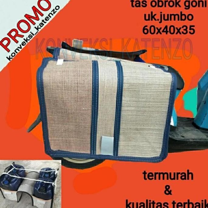 termurah tas obrok motor goni || tas kandek goni || tas beronjong goni|| tas kurir goni || tas pos g