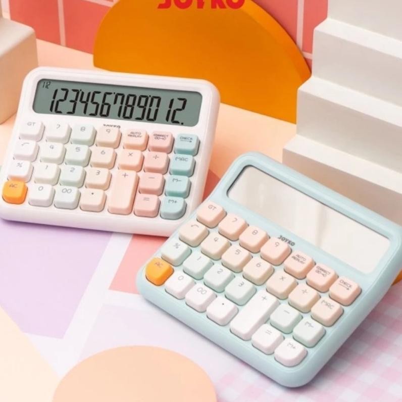 

Kalkulator Rainbow Joyko Cc63Aco Calculator Pastel 12 Dit Tombol Fancy Korea