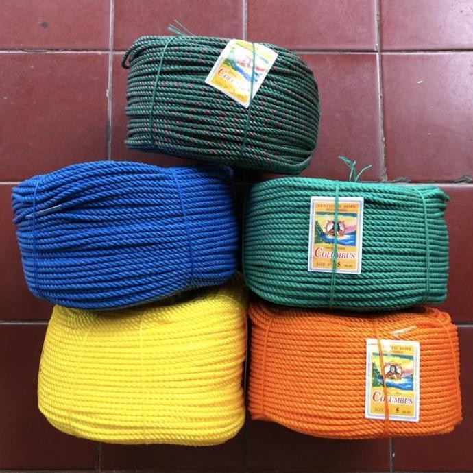 

Tali Tambang 5Mm / Tambang Pe 5Mm Columbus 190 Meter Kualitas Terbaik Harga Termurah