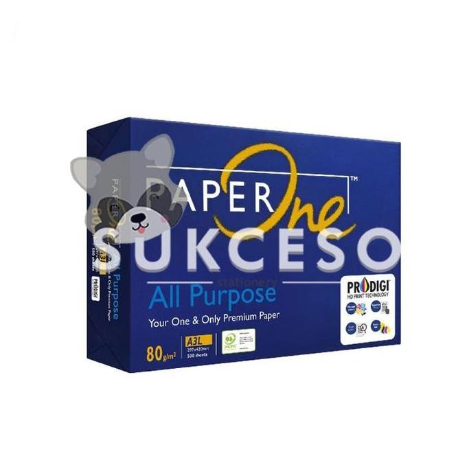 

BEBAS ONGKIR - Paper One A3 80gr Kertas HVS Print Fotocopy Murah Berkualitas