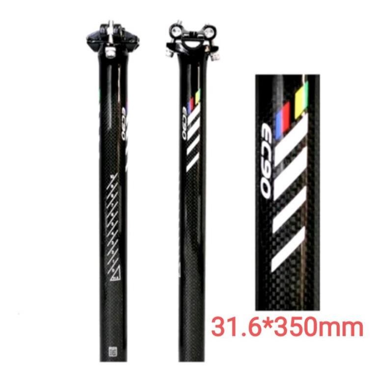 Seatpost EC90 Carbon 31.6mm Panjang 350mm Seatpost Full Carbon Sepeda