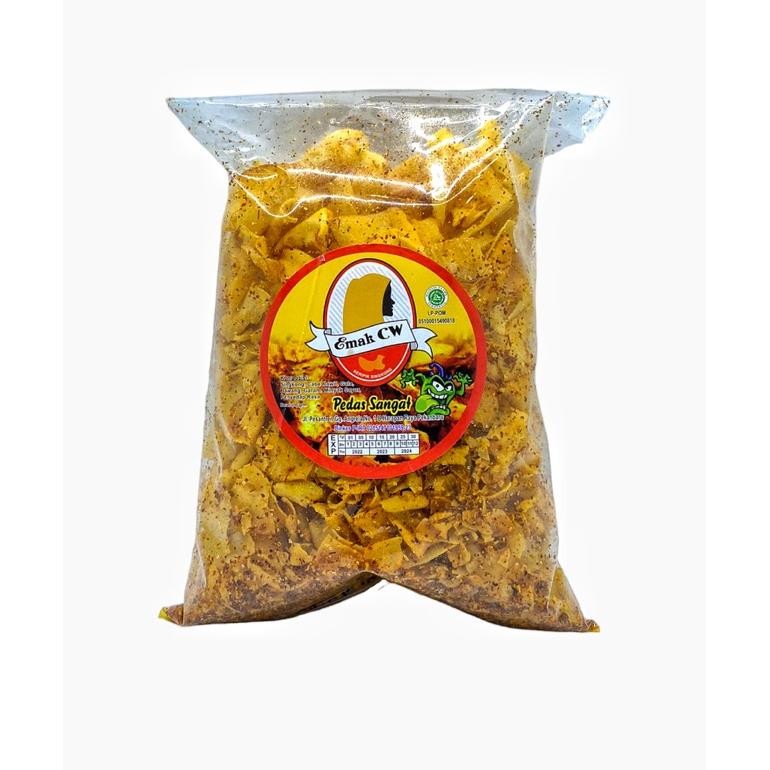 

Emak Cw - 2Pcs Nage 23 Keripik Singkong 500G (Pedas Sangat Dan Rempah Gurih Pedas)