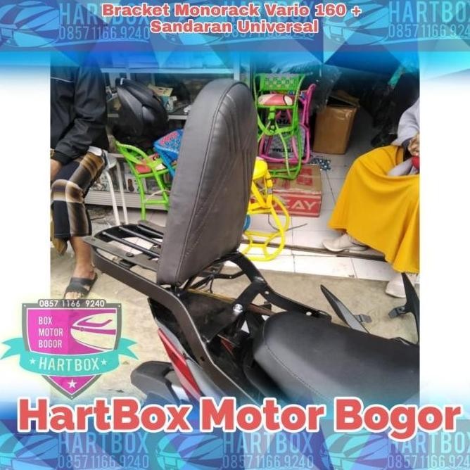 dudukan besi sandaran jok motor empuk busa anak sandar vario 160