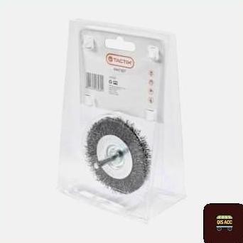 Tactix Mata Bor Sikat Kawat 7.5 Cm