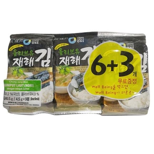 

CHUNG JUNG WON SEAWEED 6 +3 PCS