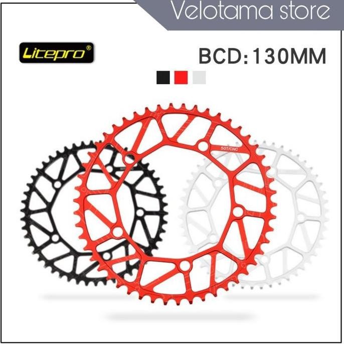Chainring Litepro 50T Bcd 130 - Crankset Chain Ring Wide Narrow