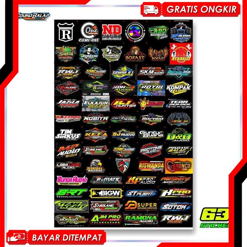 

Termurah 8.8 Stiker Sound System Vynil Anti Air Isi 63/56/55 Sticker Faskho Brewog Brengos Bj Hunter Ns30
