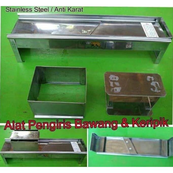 Parutan Pengiris Keripik Stainless Pemotong Bawang Singkong Kentang