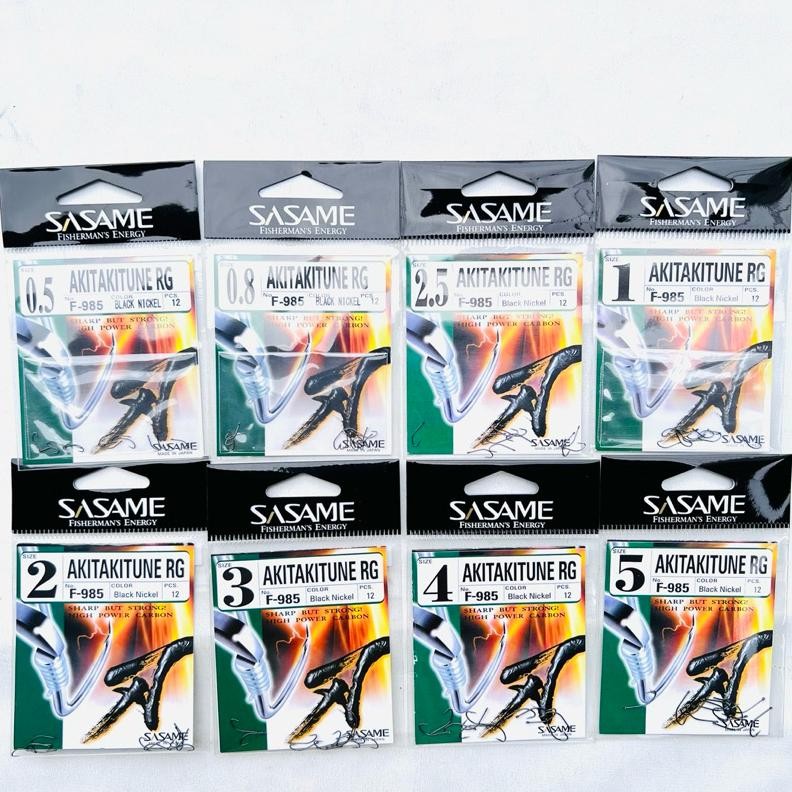 Kail Pancing SASAME AKITAKITSUNE RG-F985 Black Nickel Nugi