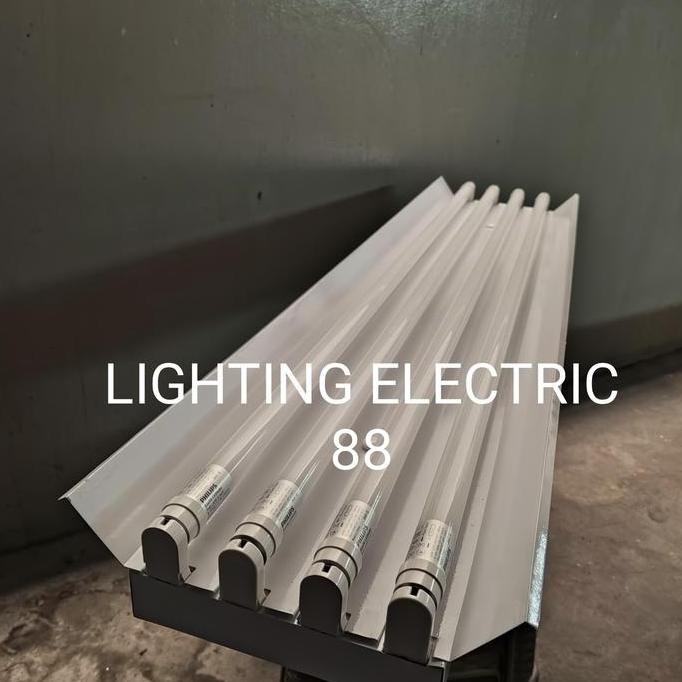 Kap Lampu Tko 4X36 120Cm Kap Lampu Tko Tl Led 4X16W Philips