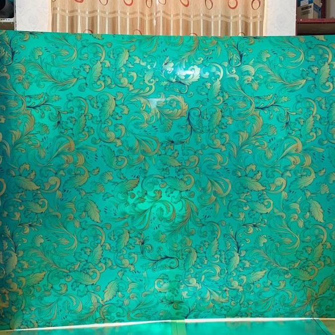 New  Penutup pagar rumah Fiber Plastik motif batik emas victoria