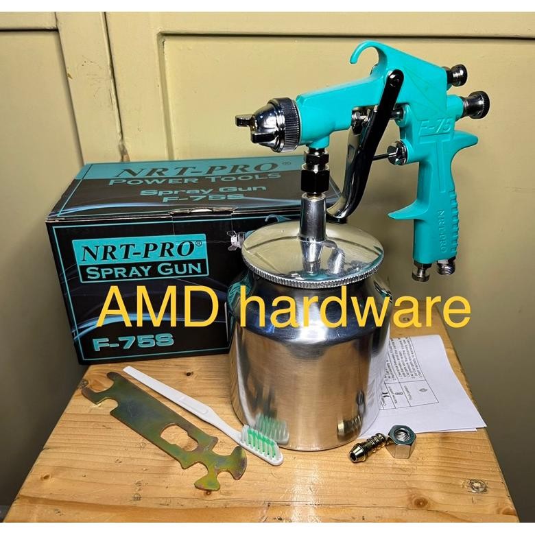 TEKIRO JAPAN SPRAY GUN F75 S TABUNG BAWAH SPET SEMPROTAN CAT KOMPRESOR ANGIN F75