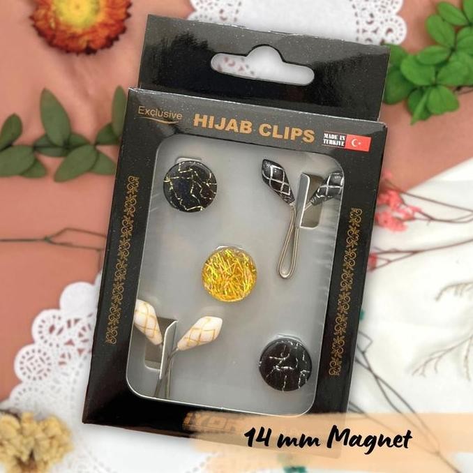 

Baru !!! Paket Set Klip Magnet 14mm 16mm - Magnet 3pcs Klip Hijab 2pcs - Original Made in Turkey by IYOR