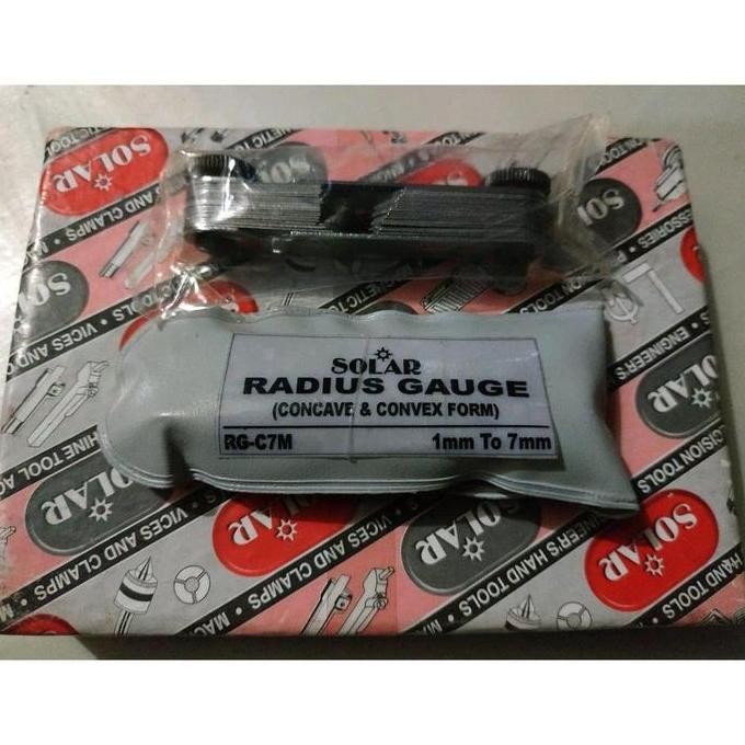 New  Pengukur Radius 1 7 mm SOLAR Form Mal Radius Gauge RGC7M