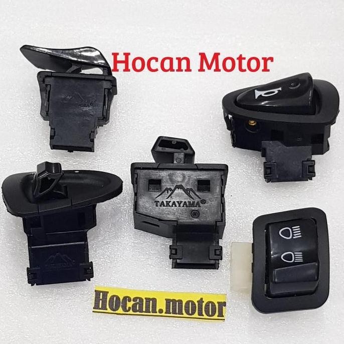 SAKLAR SAKELAR TOMBOL LAMPU STATER KLAKSON DIM SEN SUPRA X 125 HELM IN