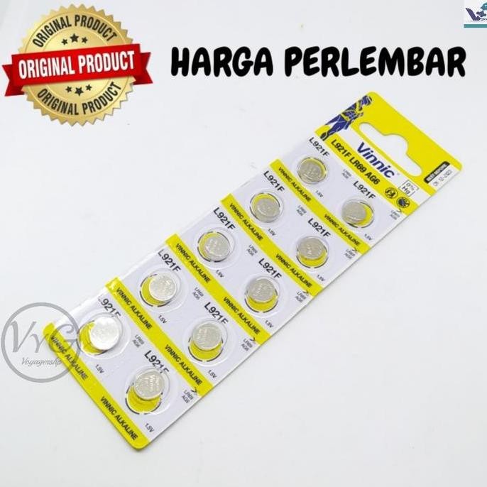 New  Baterai Vinnic L921F 921/920/LR69/AG6/371 Baterai Jam Tangan Chrono