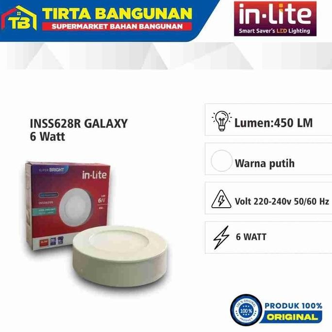 In-Lite Inss628R Galaxy Downlight Outbow Led / Lampu Panel Outbow