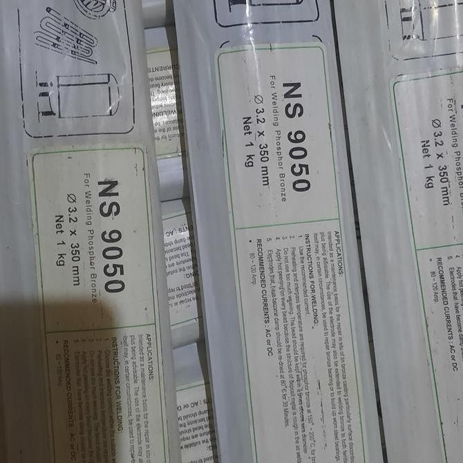 TERBARU - BRONZE PHOSE NS-9050 KAWAT LAS NIKKO STEEL 3.2MM