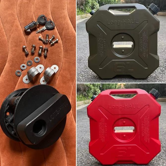 jeren 3 liter 5 liter motor touring adventure jerry can platic tebal