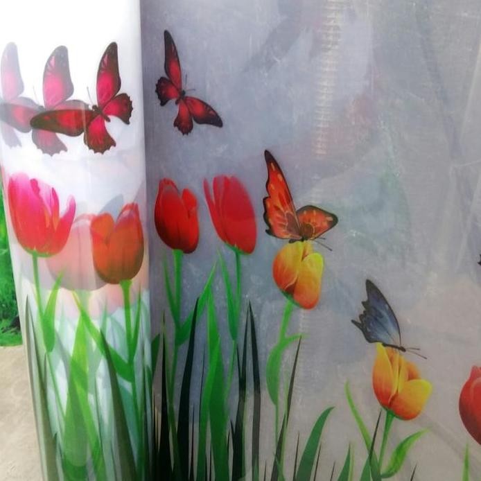 New  Fiber pagar motif / fiber penutup pagar motif.