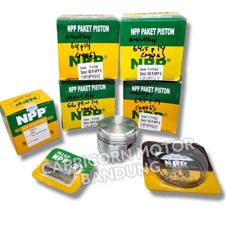 Piston Kit MENTAH CUSTOM 63.5 64 64.5 65 PEN 14 NPP6 NPP MENTAHAN Nugi