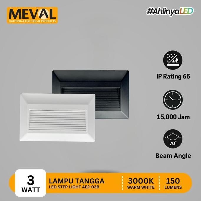 Meval Lampu Tangga Led Step Light - Kuning