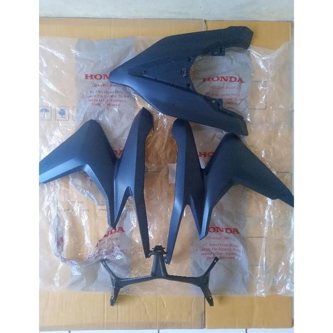 Paketan Tameng depan Honda Vario 125 150 New Led Biru doff 2020 2022