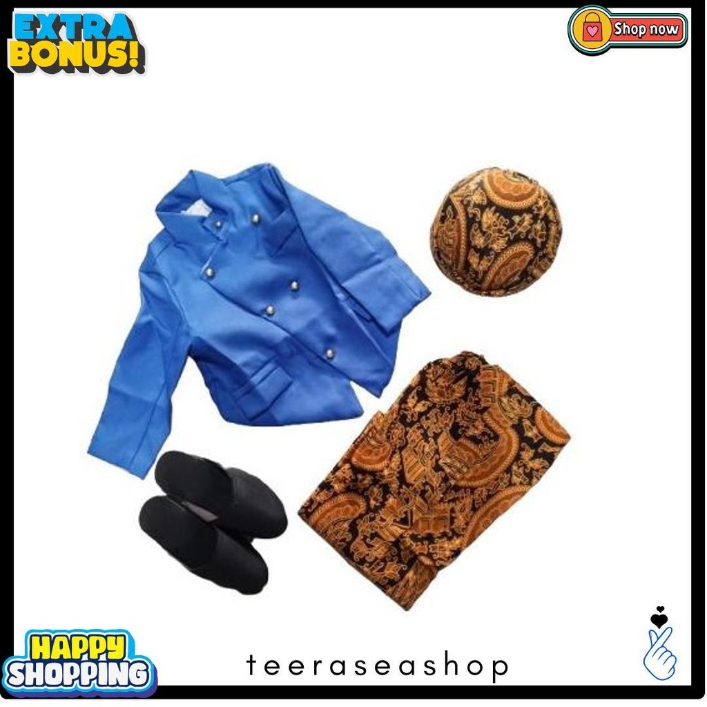 Ready Stock Baju Adat Jawa Anak Lengkap, Beskap Solo, Beskap Jawa, Beskap Jogya, Beskap Solo Anak Ba