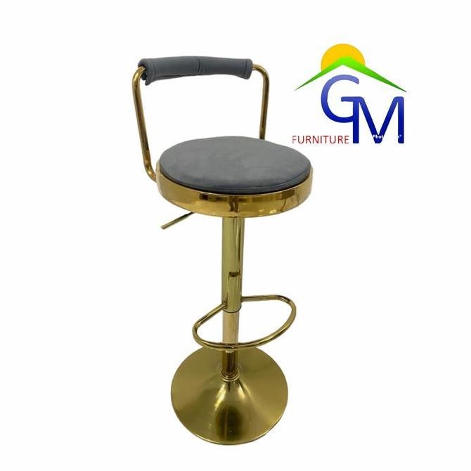 Kursi Bar Kursi H-7011 Kaki Besi Gold Seo