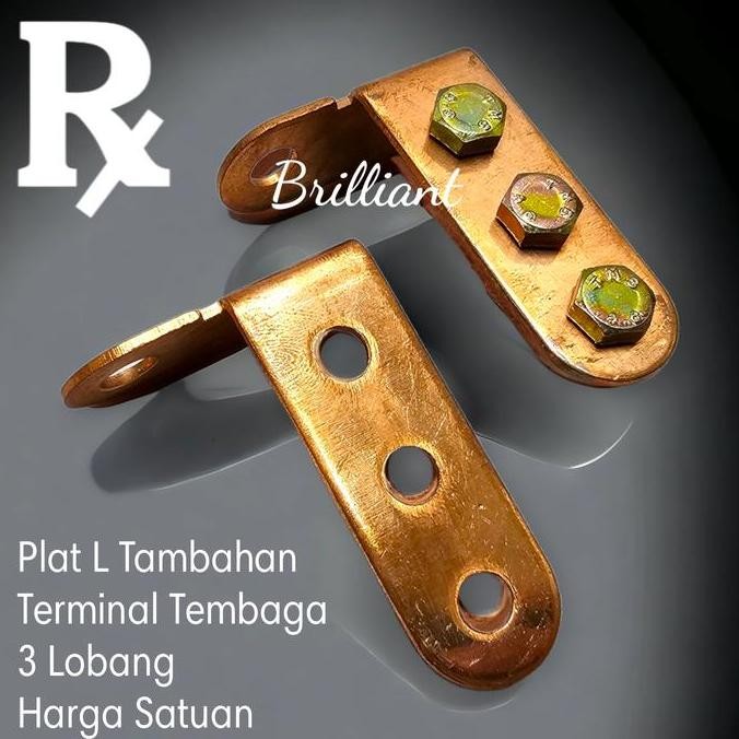 Plat L Tembaga Asli - Plat untuk Kabel Grounding Accu