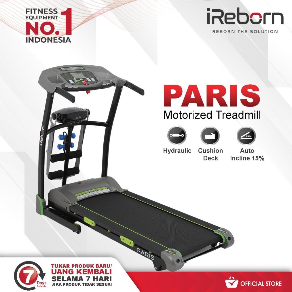 Alat Fitness Treadmill IReborn Paris (BANDUNG) Nugi
