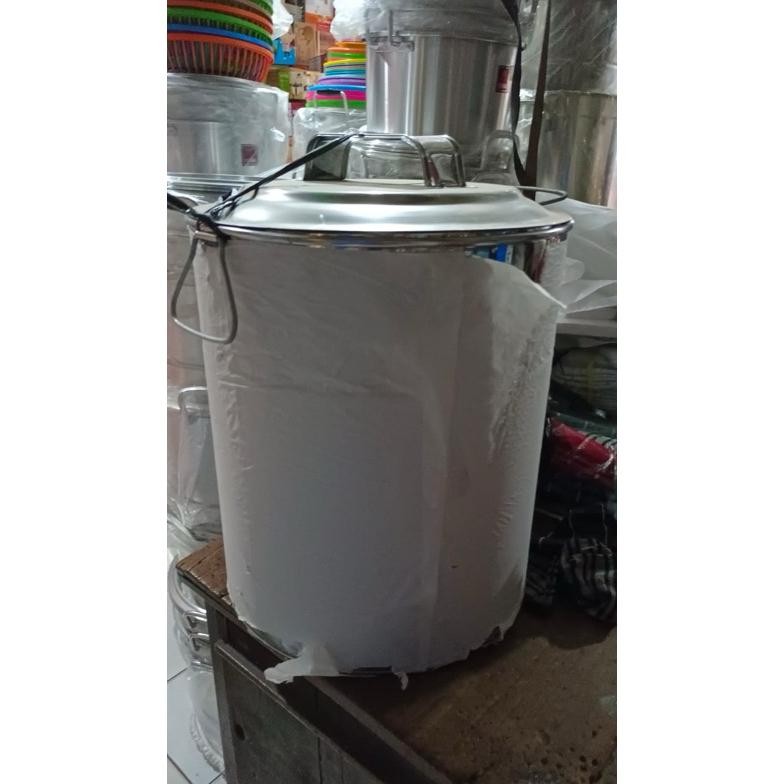 Terlaris Tong/ Dandang Air / Panci Tinggi Polos Stainless 40 Cm Tebal Awet