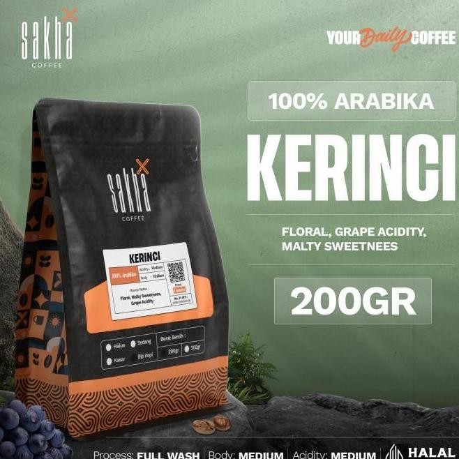 

PROMO BIJI KOPI BUBUK ARABIKA KERINCI JAMBI ARABICA COFFEE BEANS SAKHA 200GR
